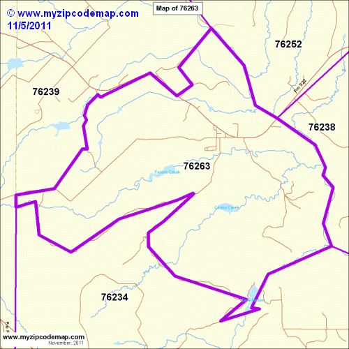 map of 76263