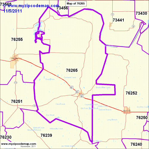 map of 76265