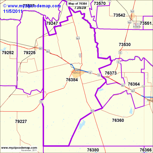 map of 76384