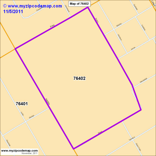 map of 76402