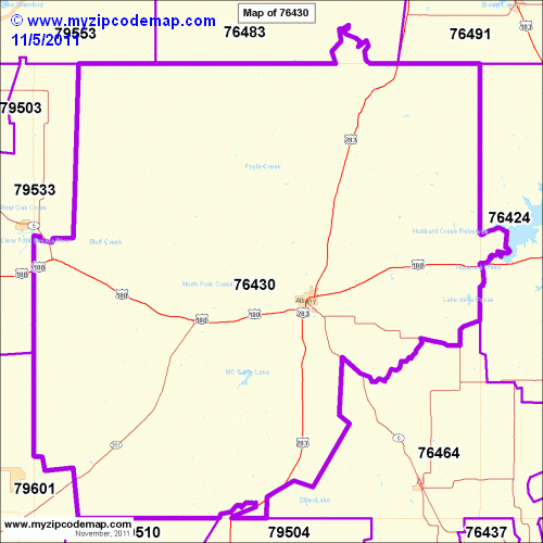 map of 76430