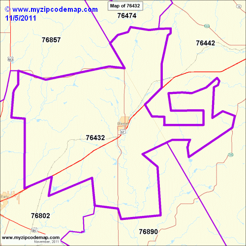 map of 76432