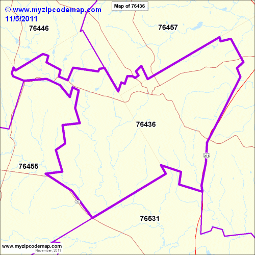 map of 76436