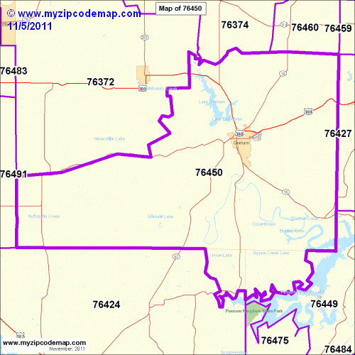 map of 76450