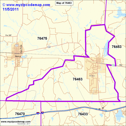 map of 76463