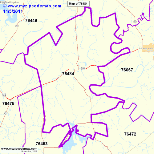 map of 76484