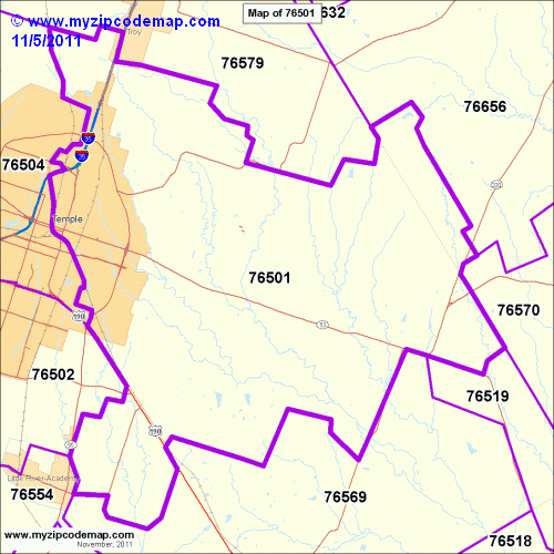 map of 76501