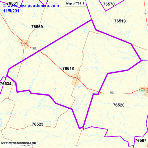 map of 76518