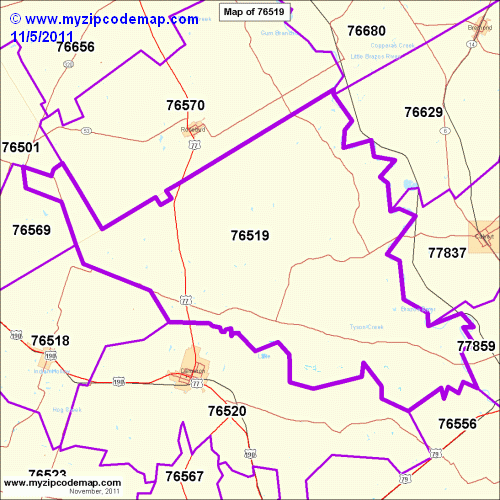 map of 76519