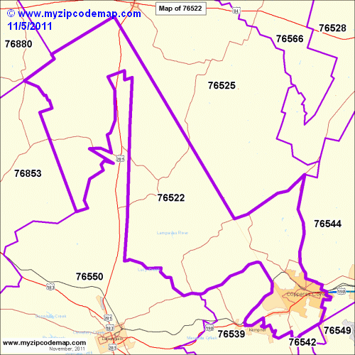 map of 76522