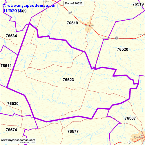map of 76523