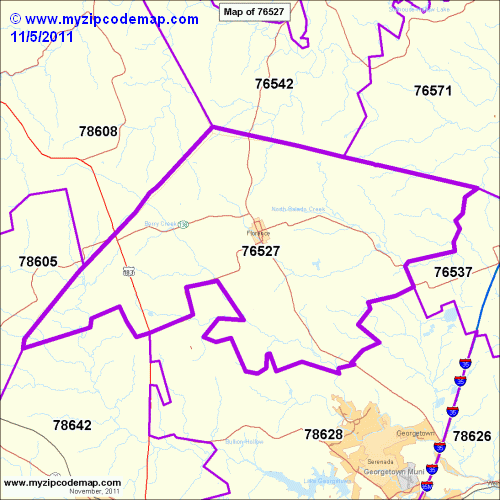 map of 76527