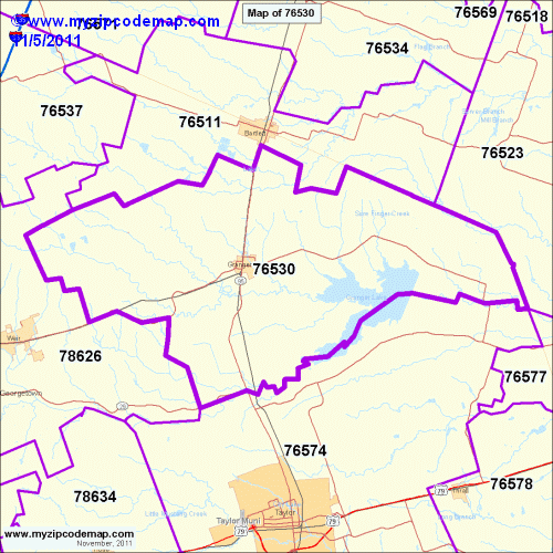 map of 76530