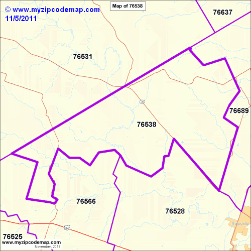 map of 76538