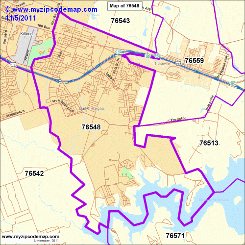 map of 76548