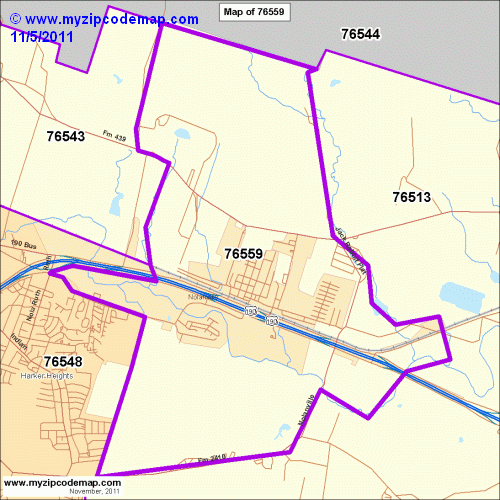 map of 76559