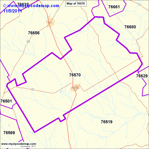 map of 76570