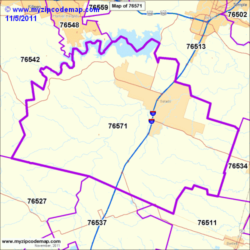 map of 76571