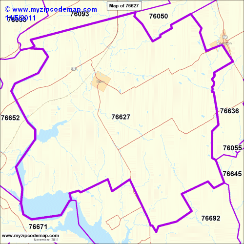 map of 76627