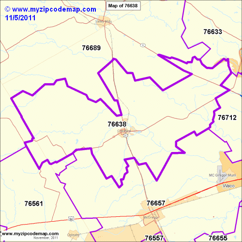 map of 76638