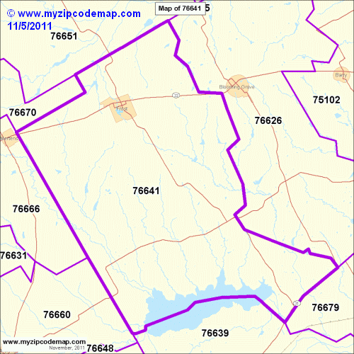 map of 76641