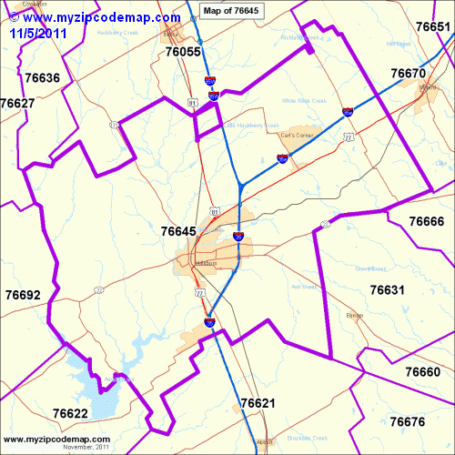 map of 76645
