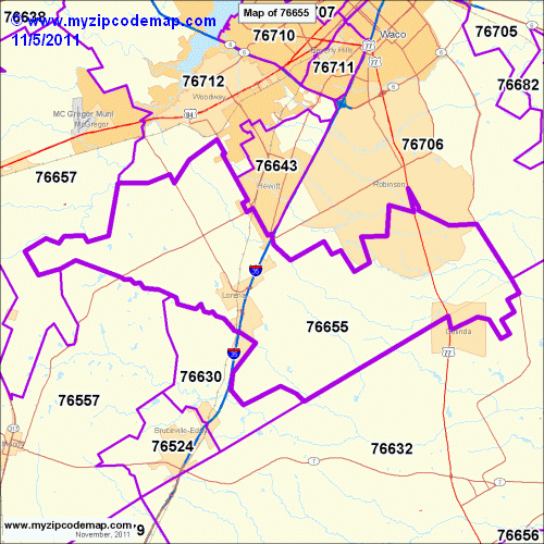 map of 76655