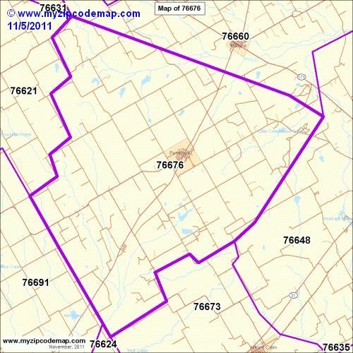 map of 76676