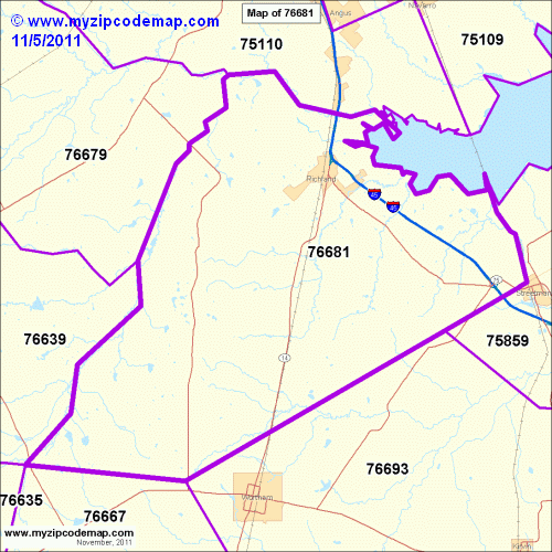 map of 76681