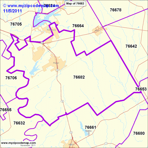 map of 76682