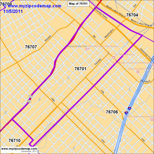 map of 76701