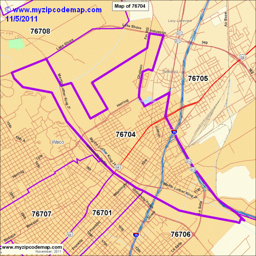 map of 76704