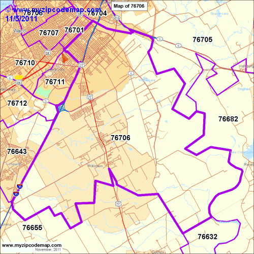 map of 76706