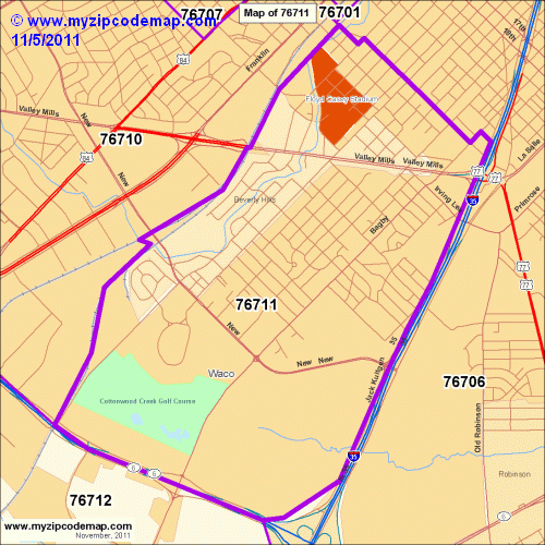 map of 76711