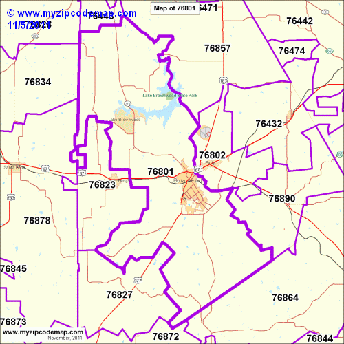 map of 76801