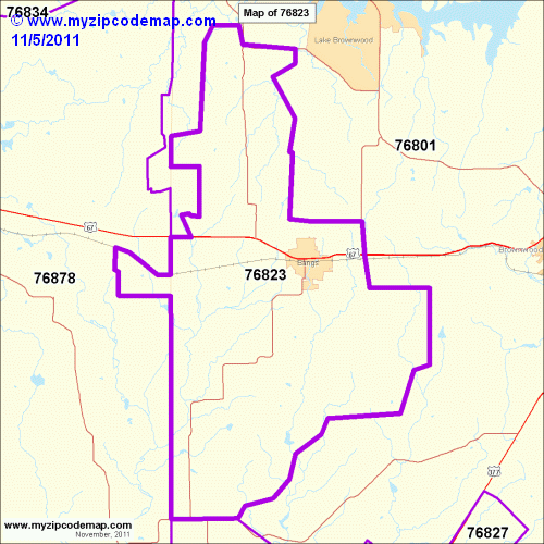 map of 76823