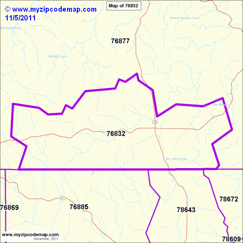 map of 76832