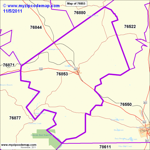 map of 76853