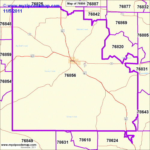 map of 76856