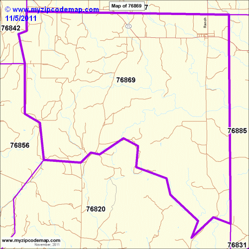 map of 76869