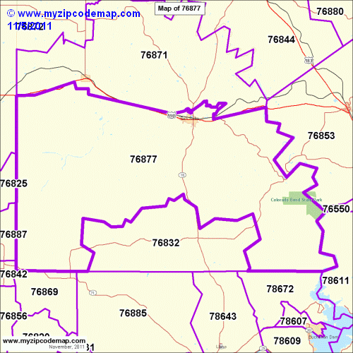 map of 76877