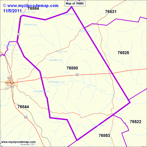 map of 76880