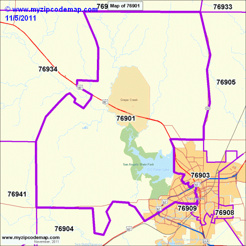 map of 76901