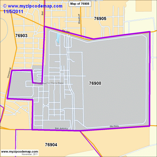map of 76908
