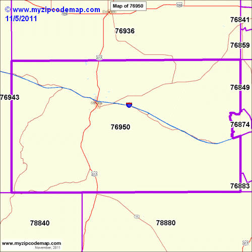 map of 76950