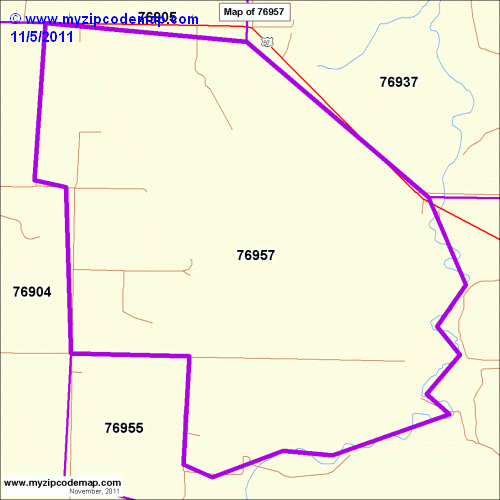 map of 76957