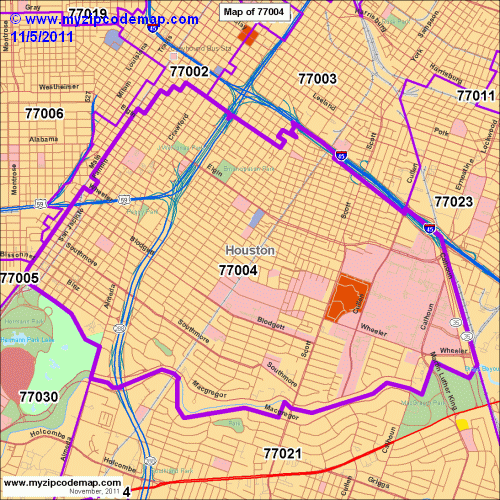 map of 77004