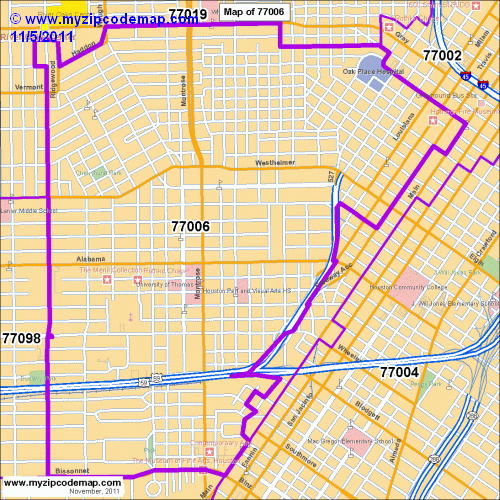 map of 77006