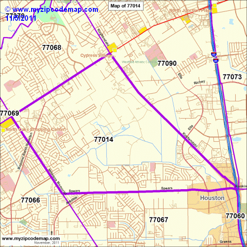 map of 77014