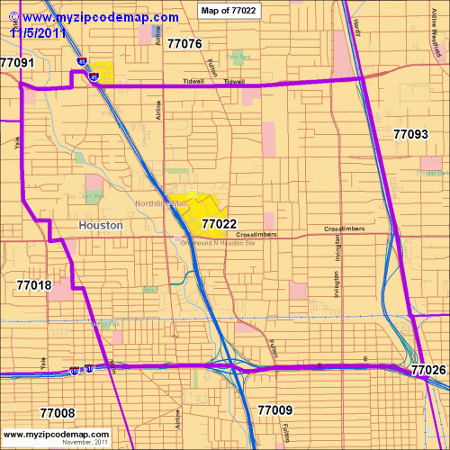 map of 77022